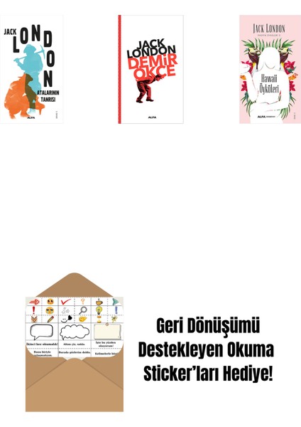 Atalarının Tanrısı + Demir Ökçe + Hawaii Öyküleri + Okuma Sticker'ları