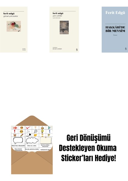 Görsel Yolculuklar + Yeni Cahiller + Hakkâri'de Bir Mevsim (Bez Ciltli) + Okuma Sticker'ları