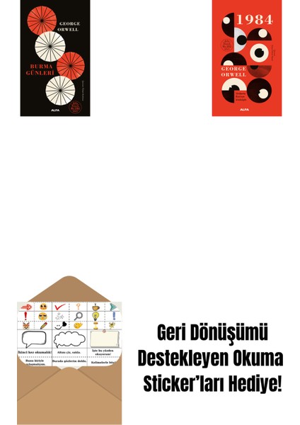 Burma Günleri + 1984 (Ciltli) + Okuma Sticker'ları