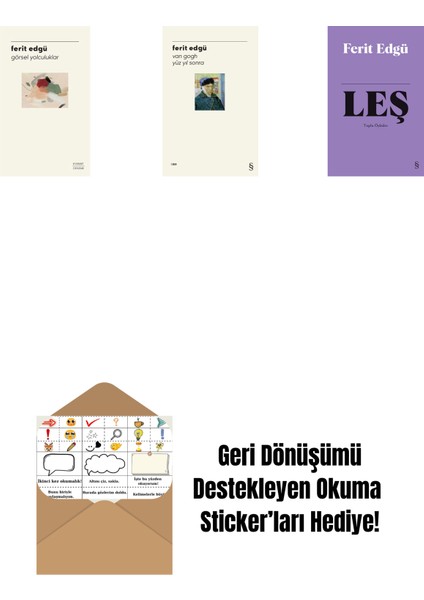 Görsel Yolculuklar + Van Gogh - Yüz Yıl Sonra + Leş (Bez Ciltli) + Okuma Sticker'ları