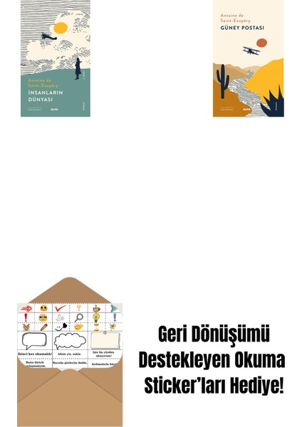 Insanların Dünyası + Güney Postası + Okuma Sticker'ları