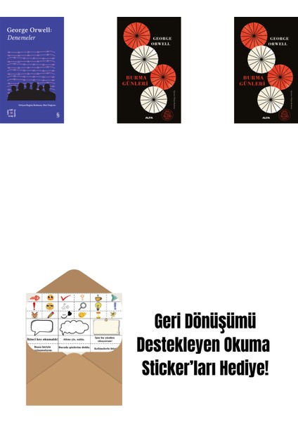 Everest Açıkhava 24 - Denemeler + Burma Günleri (Ciltli) + Burma Günleri + Okuma Sticker'ları