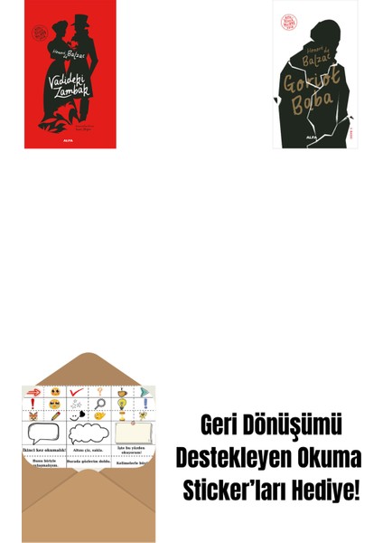 Vadideki Zambak (Ciltli) + Goriot Baba + Okuma Sticker'ları
