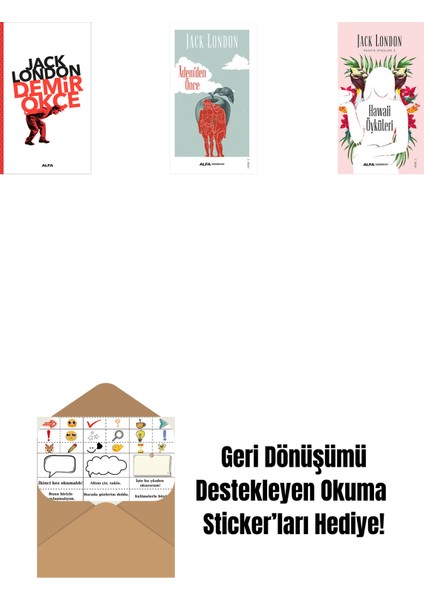 Demir Ökçe + Âdem'den Önce + Hawaii Öyküleri + Okuma Sticker'ları
