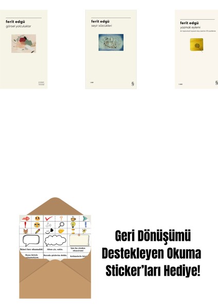 Görsel Yolculuklar + Seyir Sözcükleri + Yazmak Eylemi + Okuma Sticker'ları
