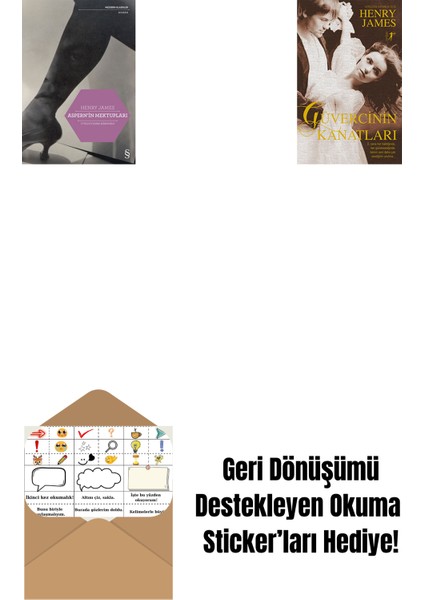 Aspern'in Mektupları + Güvercinin Kanatları + Okuma Sticker'ları