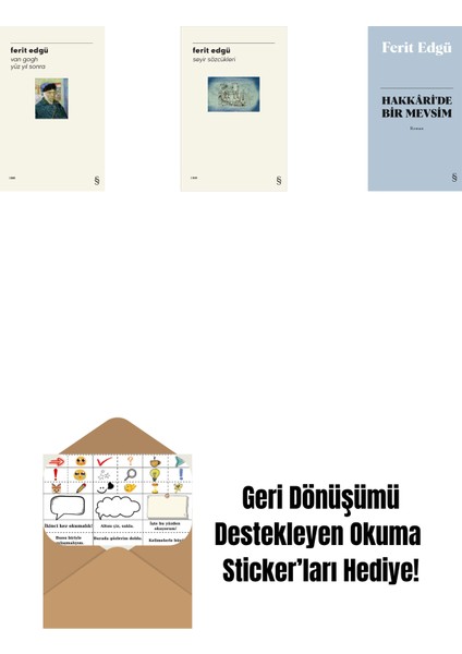 Van Gogh - Yüz Yıl Sonra + Seyir Sözcükleri + Hakkâri'de Bir Mevsim (Bez Ciltli) + Okuma Sticker'ları