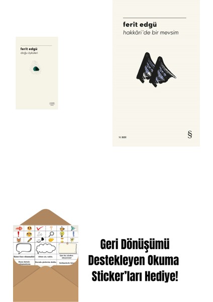Doğu Öyküleri + Hakkâri'de Bir Mevsim + Okuma Sticker'ları