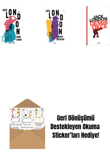 Deniz Kurdu + Buzun Çocukları + Demir Ökçe + Okuma Sticker'ları