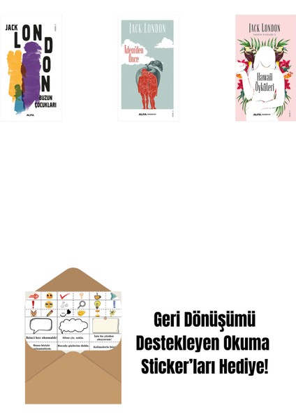 Buzun Çocukları + Âdem'den Önce + Hawaii Öyküleri + Okuma Sticker'ları