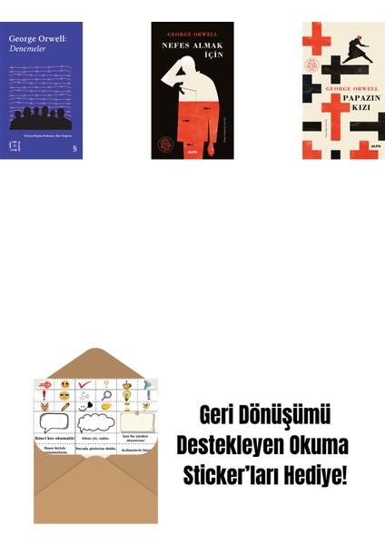 Everest Açıkhava 24 - Denemeler + Nefes Almak Için (Ciltli) + Papazın Kızı ( Ciltli ) + Okuma Sticker'ları