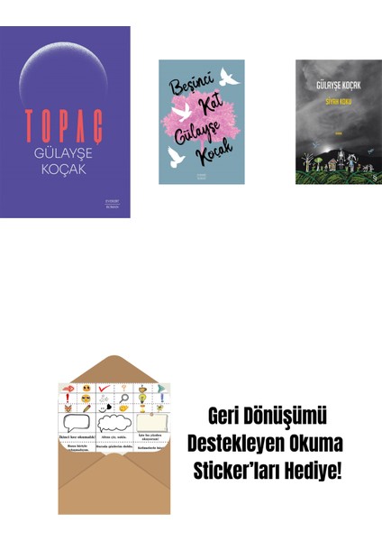 Topaç + Beşinci Kat + Siyah Koku + Okuma Sticker'ları