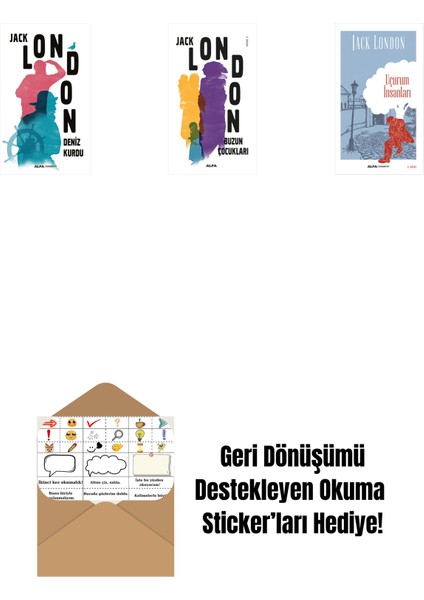 Deniz Kurdu + Buzun Çocukları + Uçurum Insanları + Okuma Sticker'ları