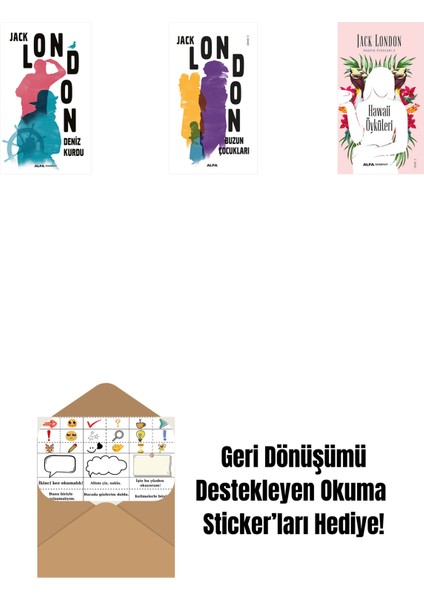 Deniz Kurdu + Buzun Çocukları + Hawaii Öyküleri + Okuma Sticker'ları
