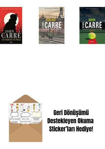 Güvercin Tüneli + Rus Evi + Hain + Okuma Sticker'ları
