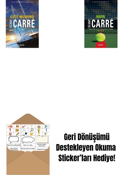 Gece Müdürü + Hain + Okuma Sticker'ları