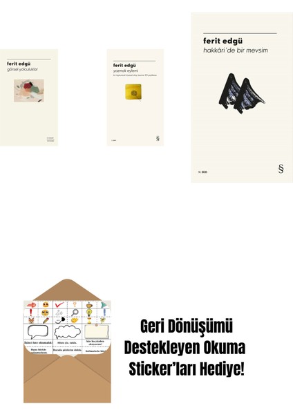 Görsel Yolculuklar + Yazmak Eylemi + Hakkâri'de Bir Mevsim + Okuma Sticker'ları