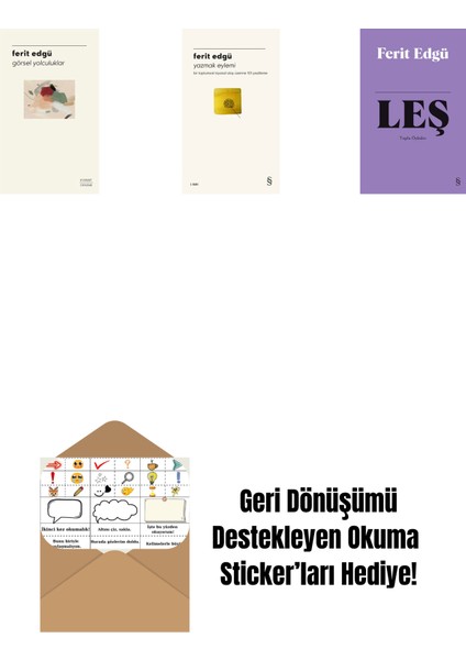 Görsel Yolculuklar + Yazmak Eylemi + Leş (Bez Ciltli) + Okuma Sticker'ları
