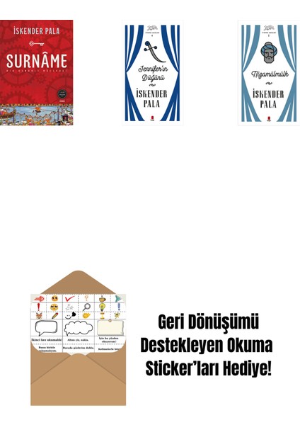 Surnâme - Bir Osmanlı Mâcerası + Jennifer’ın Düğünü (Ciltli) + Nizamülmülk (Ciltli) + Okuma Sticker'ları