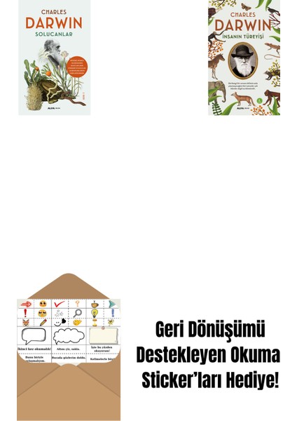 Solucanlar + Insanın Türeyişi + Okuma Sticker'ları