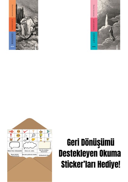 Ilahi Komedya - Cehennem + Ilahi Komedya - Cennet + Okuma Sticker'ları