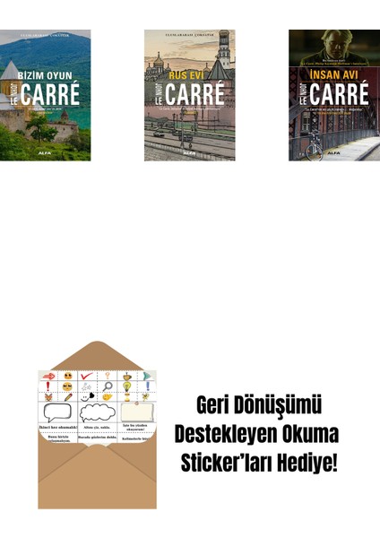 Bizim Oyun + Rus Evi + Insan Avı + Okuma Sticker'ları