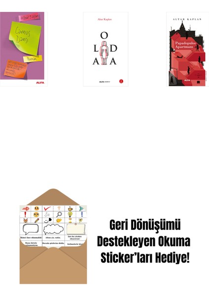 Camus Dansı + Aloda + Papadopulos Apartmanı + Okuma Sticker'ları