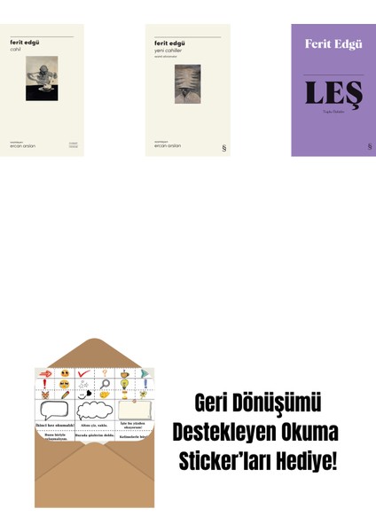 Cahil (Ciltli) + Yeni Cahiller + Leş (Bez Ciltli) + Okuma Sticker'ları