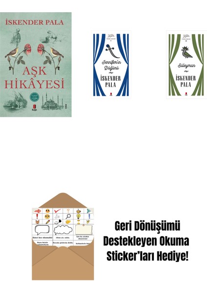 Aşk Hikâyesi + Jennifer’ın Düğünü (Ciltli) + Süleyman (Ciltli) + Okuma Sticker'ları