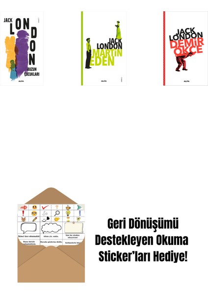 Buzun Çocukları + Martin Eden + Demir Ökçe + Okuma Sticker'ları