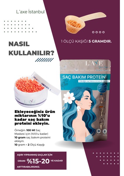 Kuru-Cansız Saçlara Parlaklık Terapisi Saç Bakım Proteini 50 gr indirimleri