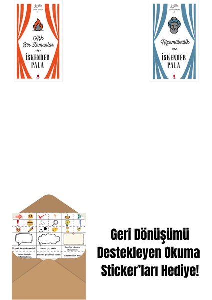 Aşk Bir Zamanlar (Ciltli) + Nizamülmülk (Ciltli) + Okuma Sticker'ları
