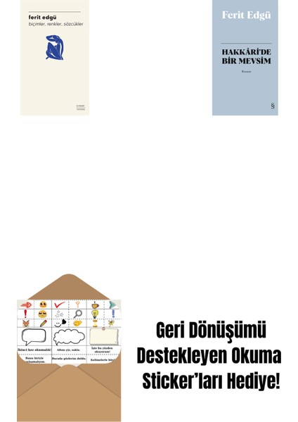 Biçimler, Renkler, Sözcükler + Hakkâri'de Bir Mevsim (Bez Ciltli) + Okuma Sticker'ları