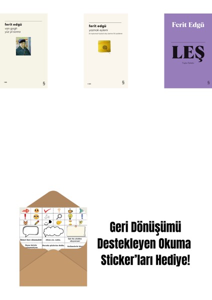 Van Gogh - Yüz Yıl Sonra + Yazmak Eylemi + Leş (Bez Ciltli) + Okuma Sticker'ları