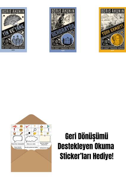 Yin ve Yang + Dekoratör + Türk Gambiti + Okuma Sticker'ları