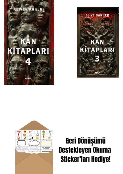 Kan Kitapları 4 + Kan Kitapları 3 + Okuma Sticker'ları