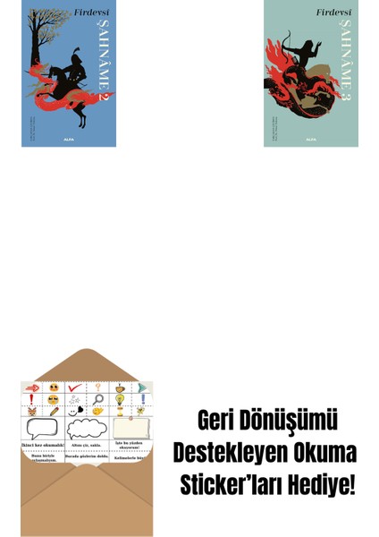 Şahnâme 2 (Ciltli) + Şahnâme 3 + Okuma Sticker'ları