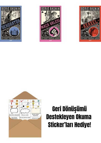 Dekoratör + Maça Valesi + Azazel + Okuma Sticker'ları
