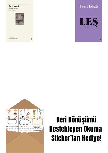 Yeni Cahiller + Leş (Bez Ciltli) + Okuma Sticker'ları