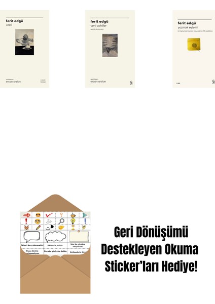 Cahil (Ciltli) + Yeni Cahiller + Yazmak Eylemi + Okuma Sticker'ları