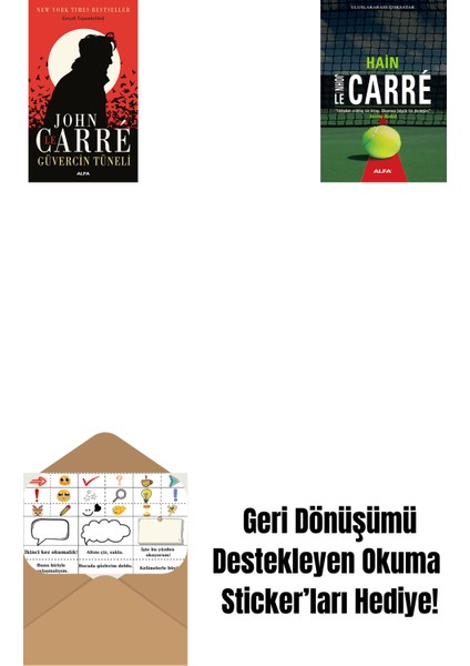 Güvercin Tüneli + Hain + Okuma Sticker'ları
