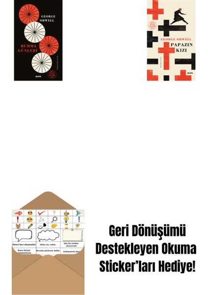 Burma Günleri (Ciltli) + Papazın Kızı ( Ciltli ) + Okuma Sticker'ları
