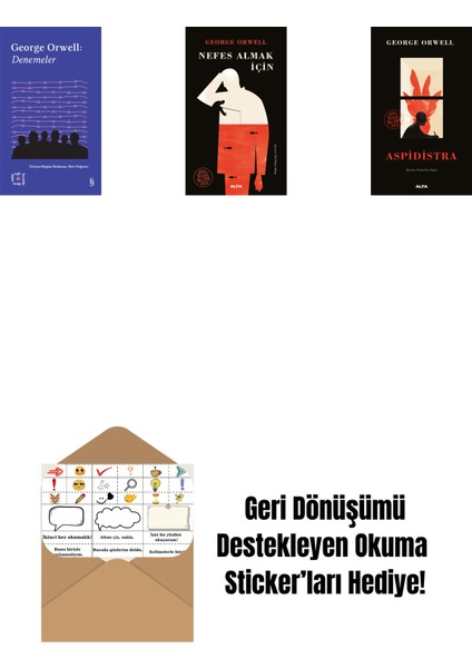 Everest Açıkhava 24 - Denemeler + Nefes Almak Için (Ciltli) + Aspidistra (Ciltli) + Okuma Sticker'ları