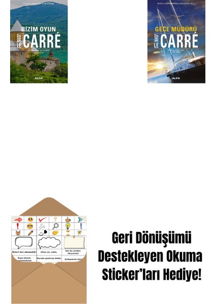 Bizim Oyun + Gece Müdürü + Okuma Sticker'ları
