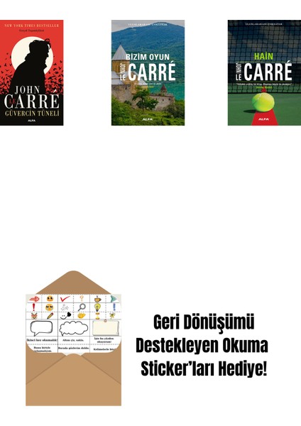 Güvercin Tüneli + Bizim Oyun + Hain + Okuma Sticker'ları