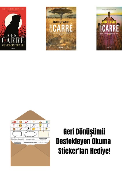 Güvercin Tüneli + Bahçıvan + Son Casus + Okuma Sticker'ları
