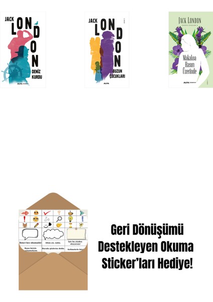 Deniz Kurdu + Buzun Çocukları + Makaloa Hasırı Üzerinde + Okuma Sticker'ları
