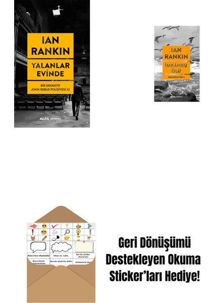 Yalanlar Evinde + Imkânsız Ölü + Okuma Sticker'ları