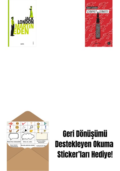Martin Eden + Cinayet Şirketi + Okuma Sticker'ları