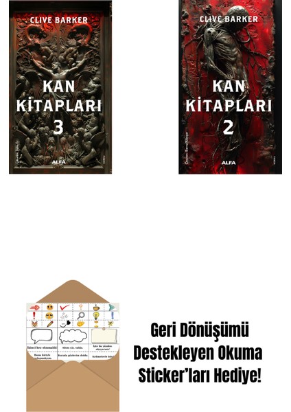Kan Kitapları 3 + Kan Kitapları 2 + Okuma Sticker'ları